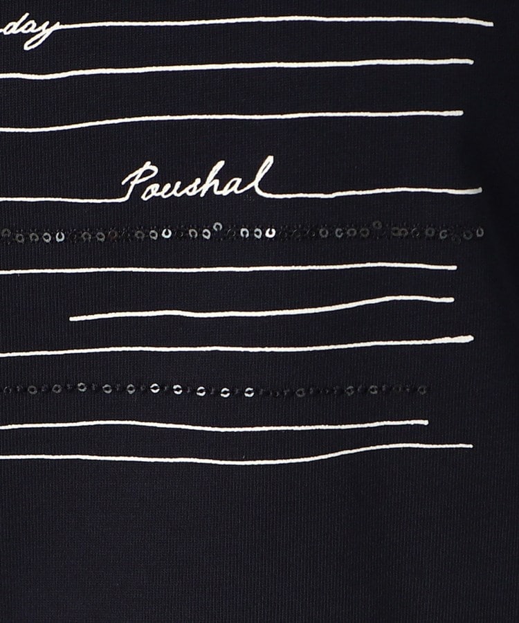 ポーシャル(poushal)の【洗える】ロゴ×ビジューポイント長袖Tシャツ31