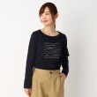 ポーシャル(poushal)の【洗える】ロゴ×ビジューポイント長袖Tシャツ27
