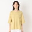 ポーシャル(poushal)の【洗える】6分袖ロゴポイントプルオーバージャージ1