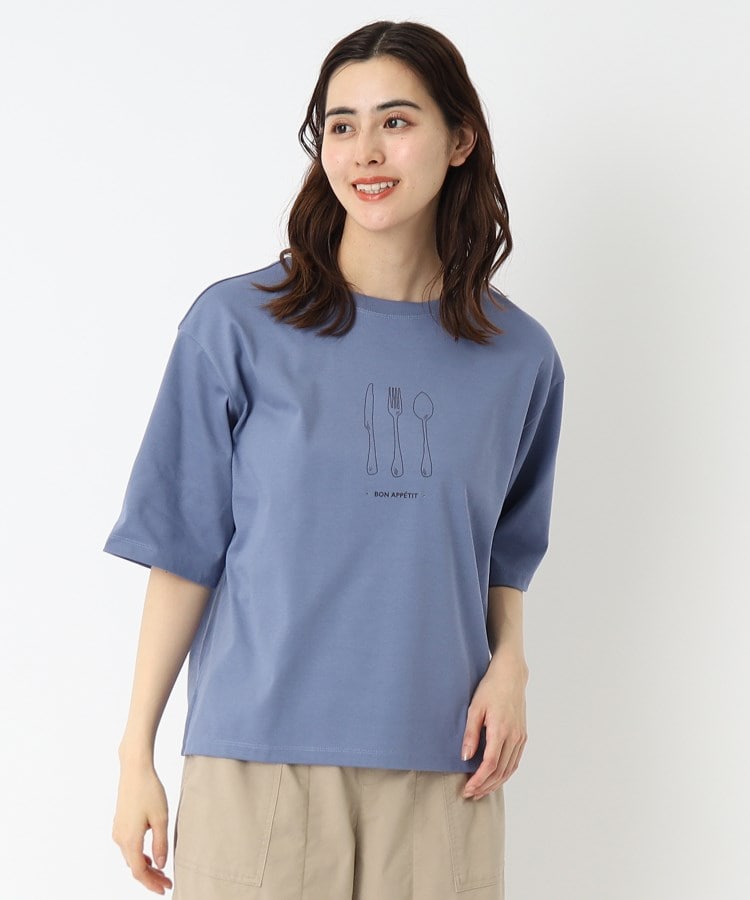 ポーシャル(poushal)の【洗える】カトラリーイラストTシャツ19