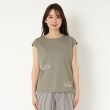 ポーシャル(poushal)の【洗える】トートバッグプリントフレンチスリーブTシャツ1