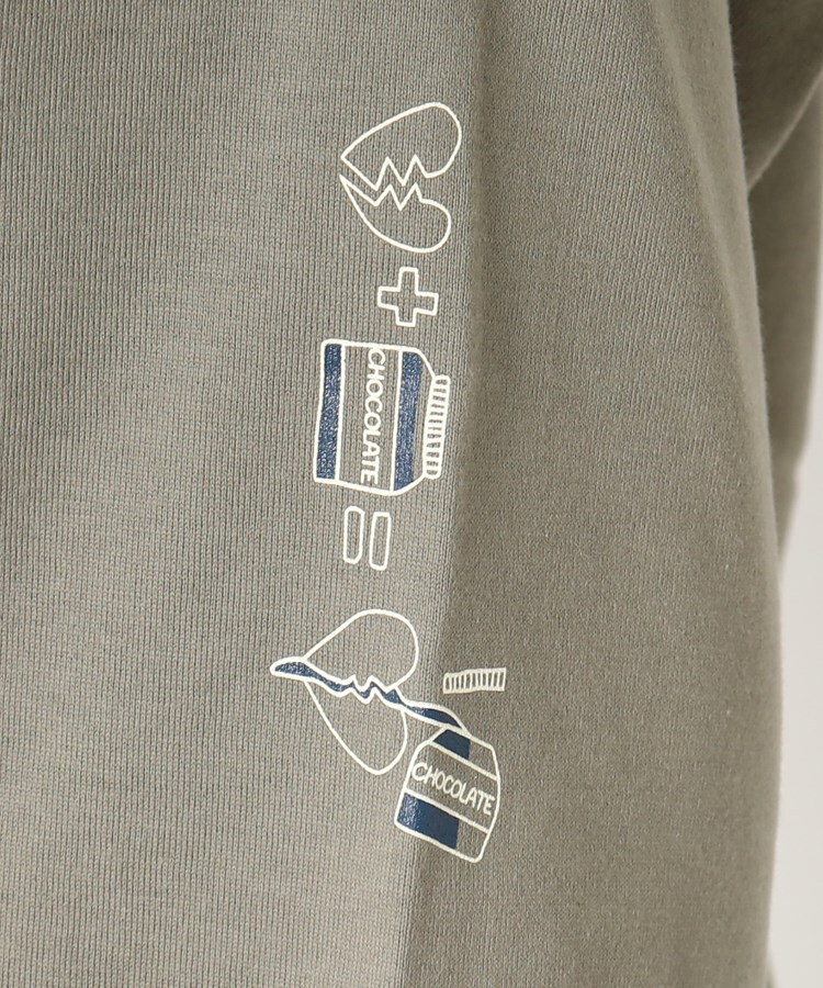 ポーシャル(poushal)の【洗える】袖コンシャス×ワンポイントイラストTシャツ14