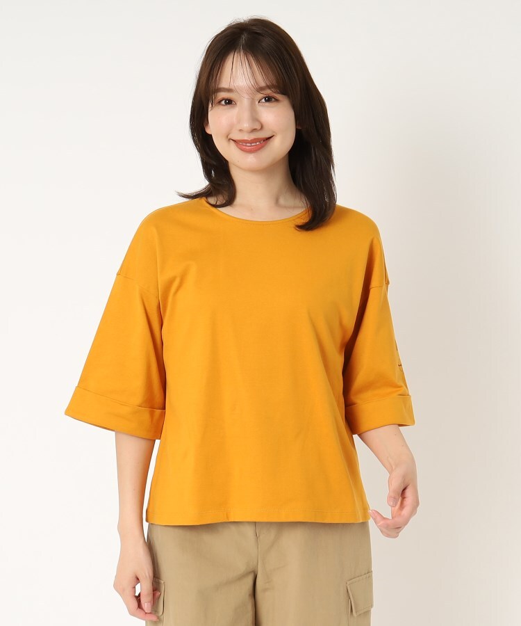 ポーシャル(poushal)の【洗える】袖コンシャス×ワンポイントイラストTシャツ15