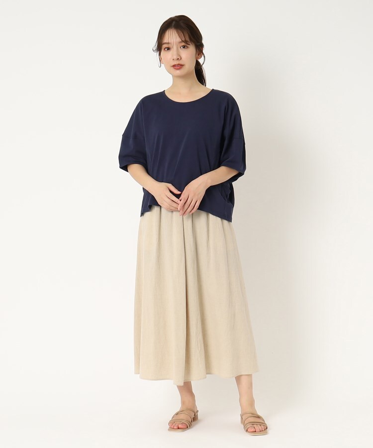 ポーシャル(poushal)の【洗える】袖コンシャスふんわりTシャツ21
