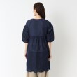 ポーシャル(poushal)の【コットンレース素材】ノーカラーロング丈ブラウス3