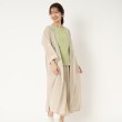 ポーシャル(poushal)の【洗える・シアー素材】ロング羽織りシャツ ベージュ(052)