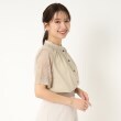 ポーシャル(poushal)の【洗える・袖レース】5分袖ブラウス12