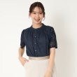 ポーシャル(poushal)の【洗える・袖レース】5分袖ブラウス15