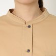ポーシャル(poushal)の【洗える】裾変化ショートブルゾン風シャツ4