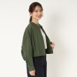 ポーシャル(poushal)の【洗える】裾変化ショートブルゾン風シャツ16