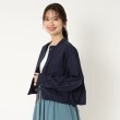 ポーシャル(poushal)の【洗える】裾変化ショートブルゾン風シャツ19