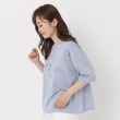 ポーシャル(poushal)の【洗える】花瓶イラストTシャツ ブルー(091)