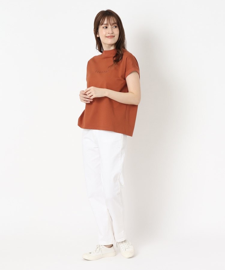 ポーシャル(poushal)の【洗える】フレンチスリーブ＆ちょびハイネックTシャツ14
