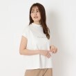 ポーシャル(poushal)の【洗える】フレンチスリーブ＆ちょびハイネックTシャツ8