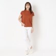 ポーシャル(poushal)の【洗える】フレンチスリーブ＆ちょびハイネックTシャツ13