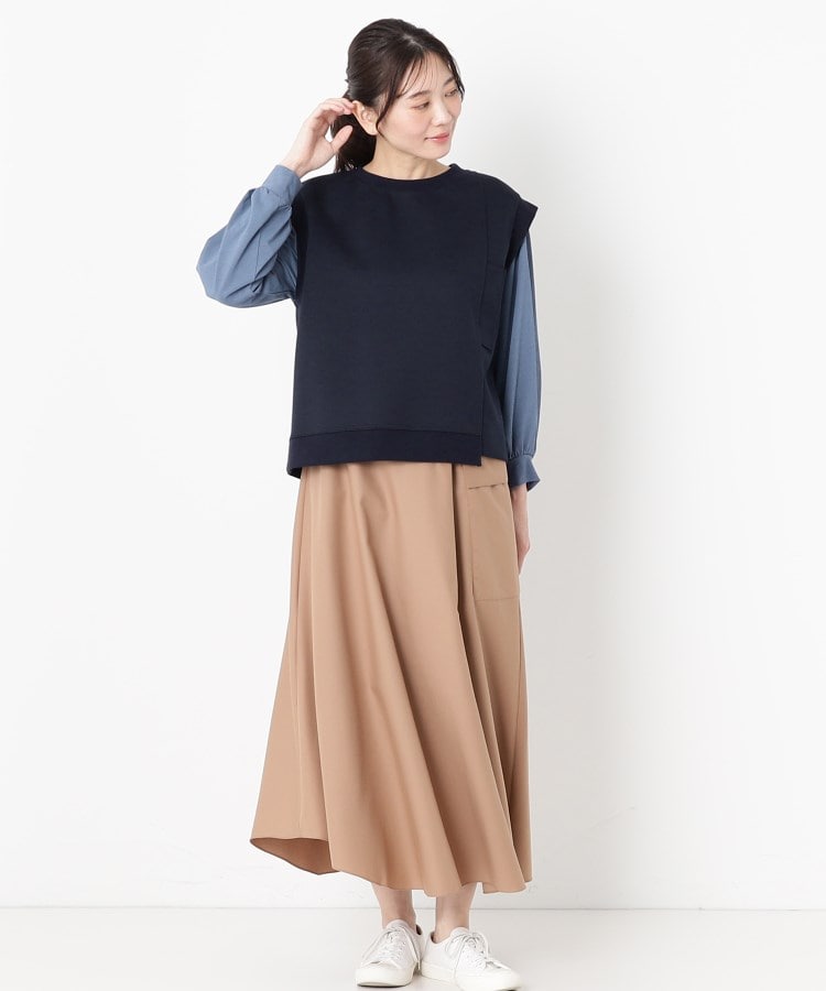 ポーシャル(poushal)の【洗える】アシンメトリージャージベスト17