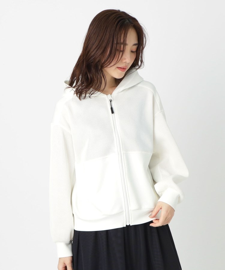 ポーシャル(poushal)の【洗える・メッシュ×ダンボール素材】パーカブルゾン9