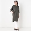 ポーシャル(poushal)の【洗える】コクーンシルエットジャージワンピース10