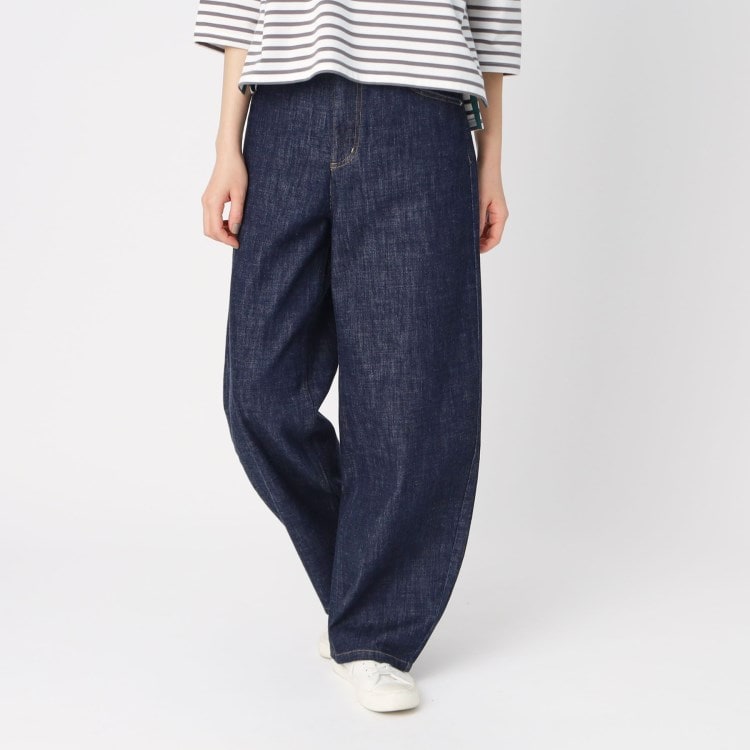 ポーシャル(poushal)の【洗える】カーヴィーデニムパンツ フルレングスパンツ