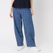 ポーシャル(poushal)の【洗える】カーヴィーデニムパンツ ブルー(092)