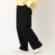 ポーシャル(poushal)の【洗える・コットン】ワイドワークパンツ14