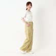 ポーシャル(poushal)の【洗える・コットン】ワイドワークパンツ19