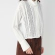 ポーシャル(poushal)の【レース使い】ショート丈ブルゾン風ブラウス5