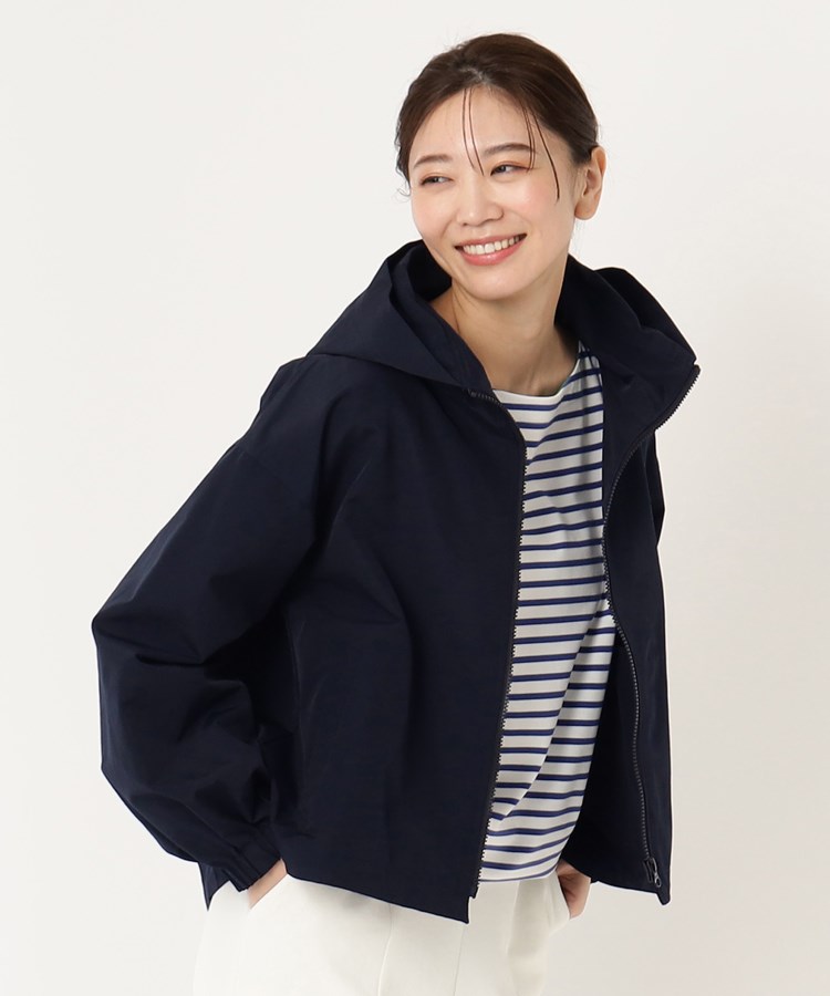 ポーシャル(poushal)の【洗える】フード付き袖コンシャスジャケット17