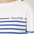 ポーシャル(poushal)の【洗える・コットン混】ボーダープルオーバーニット14