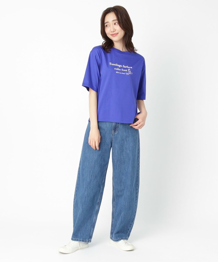 ポーシャル(poushal)の【洗える・コットン】ロゴポイント半そでTシャツ17