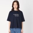ポーシャル(poushal)の【洗える・コットン】ロゴポイント半そでTシャツ1