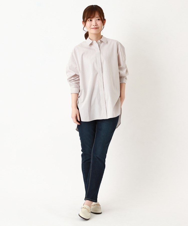 ポーシャル(poushal)の【洗える】ボリュームシルエットシャツ24