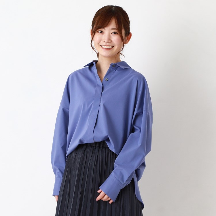 ポーシャル(poushal)の【洗える】ボリュームシルエットシャツ シャツ・ブラウス