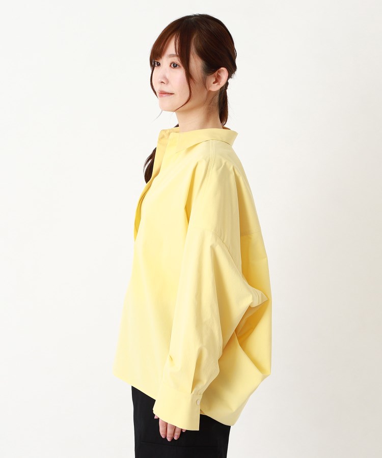 ポーシャル(poushal)の【洗える・コットン】ラウンドシルエットスキッパーシャツ2