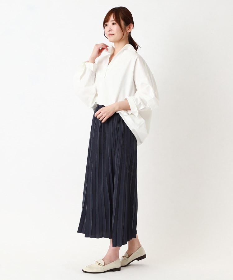 ポーシャル(poushal)の【洗える・コットン】ラウンドシルエットスキッパーシャツ10