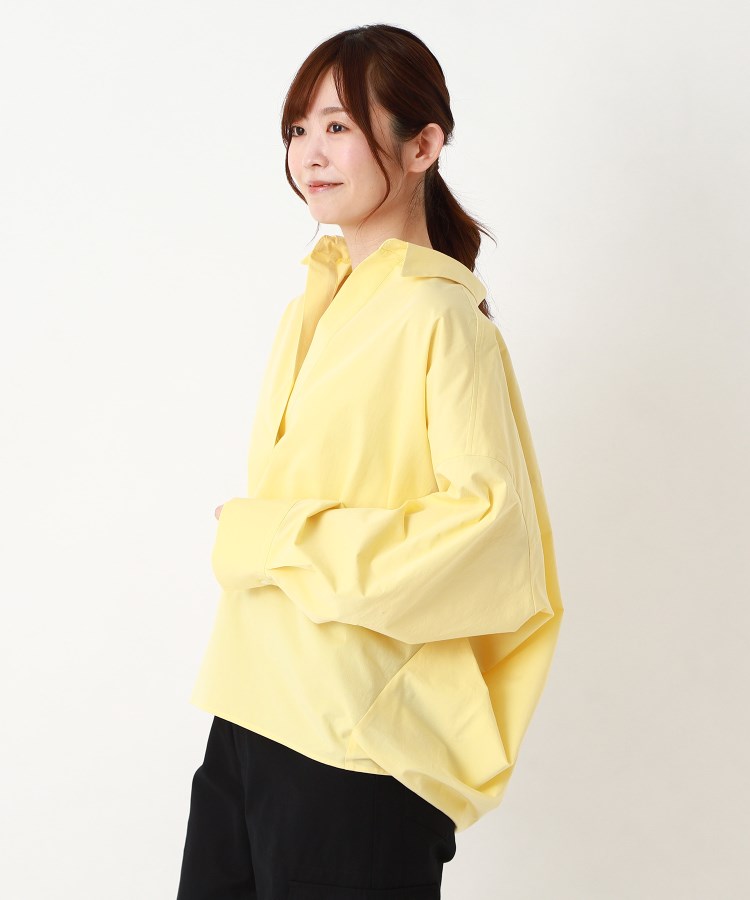 ポーシャル(poushal)の【洗える・コットン】ラウンドシルエットスキッパーシャツ23