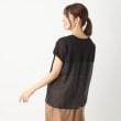 ポーシャル(poushal)の【洗える・素材コンビ】フレンチ袖プルオーバー16