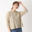 ポーシャル(poushal)の【洗える】透かしジャカードプルオーバーニット20