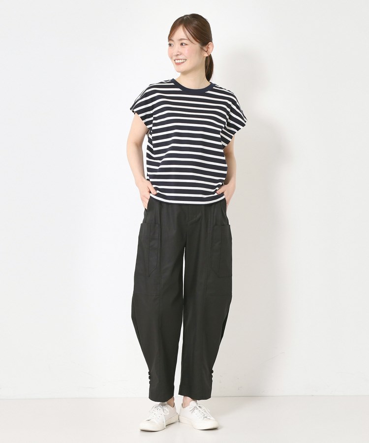 ポーシャル(poushal)の【洗える・コットン】ボクシーシルエットプルオーバージャージ17