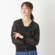 ポーシャル(poushal)の【洗える・素材コンビ】シアーカーディガン7
