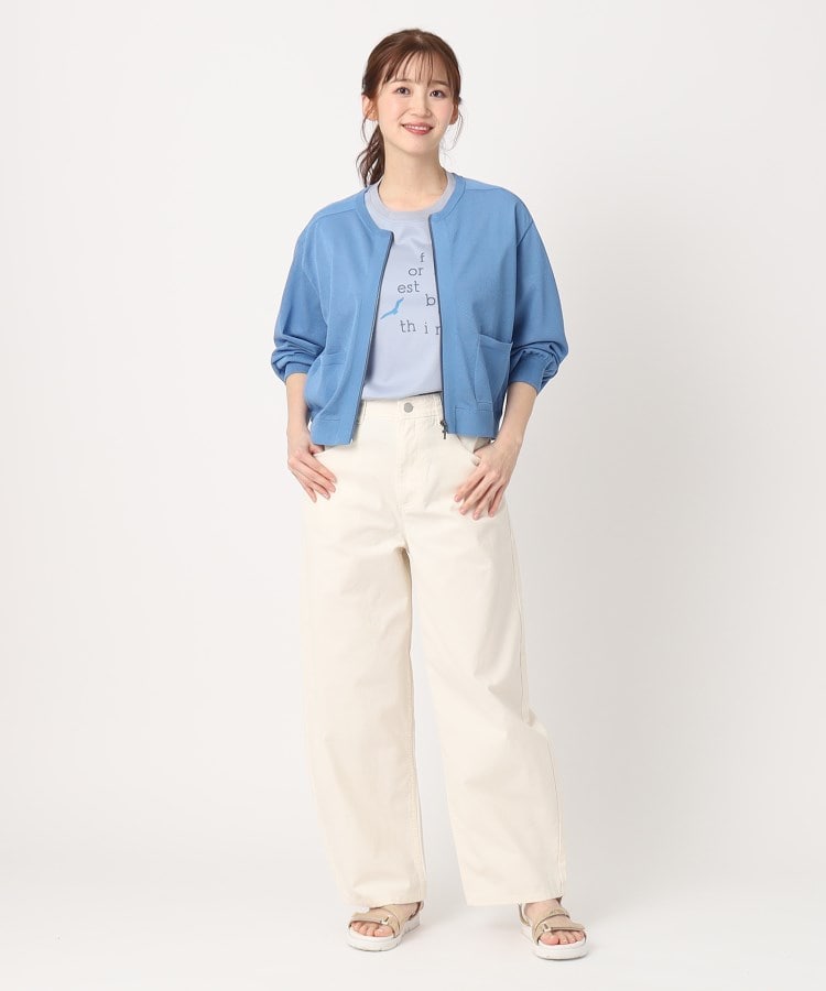 ポーシャル(poushal)の【洗える】シアーニットジップブルゾン21