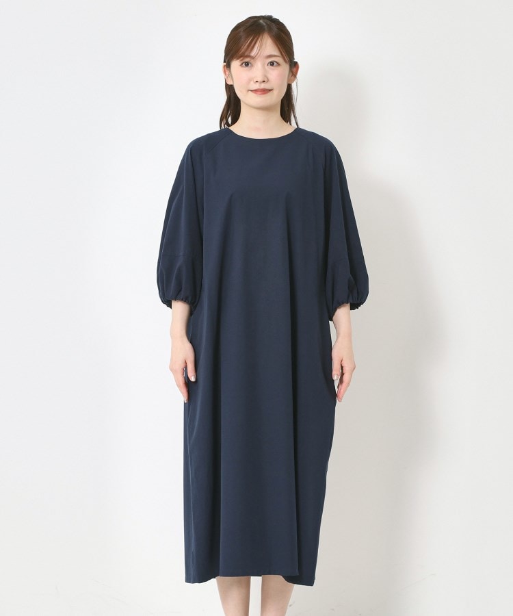 ポーシャル(poushal)の【洗える・コットン】パフ袖ふんわりワンピース1