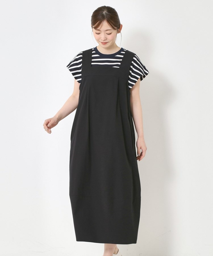 ポーシャル(poushal)の【洗える・コットン】コクーンシルエットジャンパースカート9