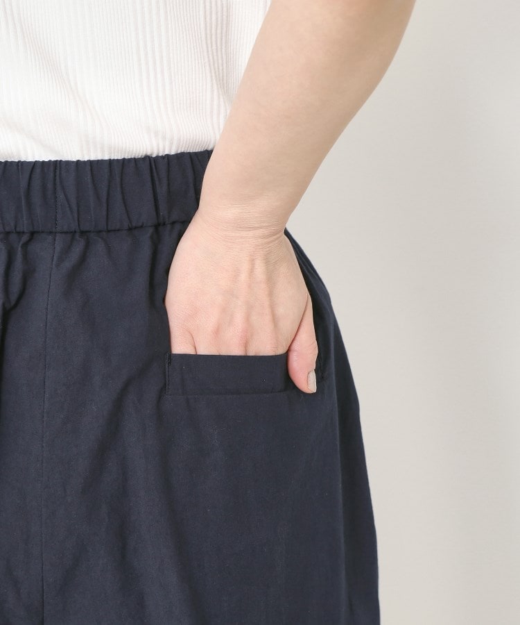 ポーシャル(poushal)の【洗える・コットン】タックパンツ6