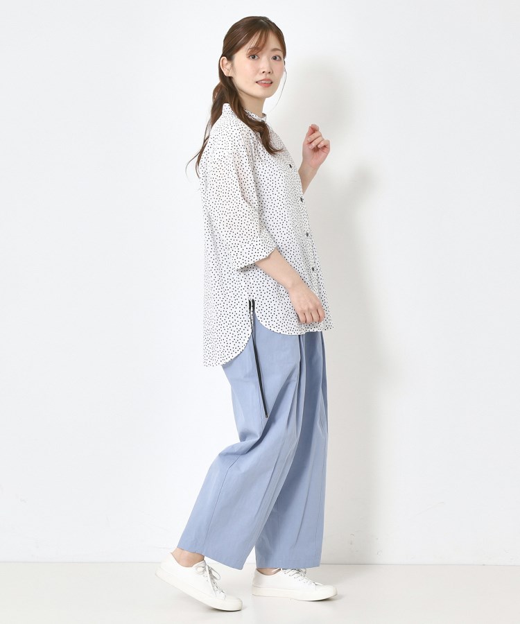 ポーシャル(poushal)の【洗える・コットン】タックパンツ19