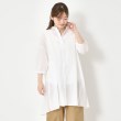 ポーシャル(poushal)の【洗える・コットン】軽やかチュニック丈ブラウス7
