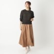 ポーシャル(poushal)の【洗える・麻タッチ】レース編み五分袖プルオーバーニット9