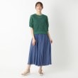 ポーシャル(poushal)の【洗える・麻タッチ】レース編み五分袖プルオーバーニット13