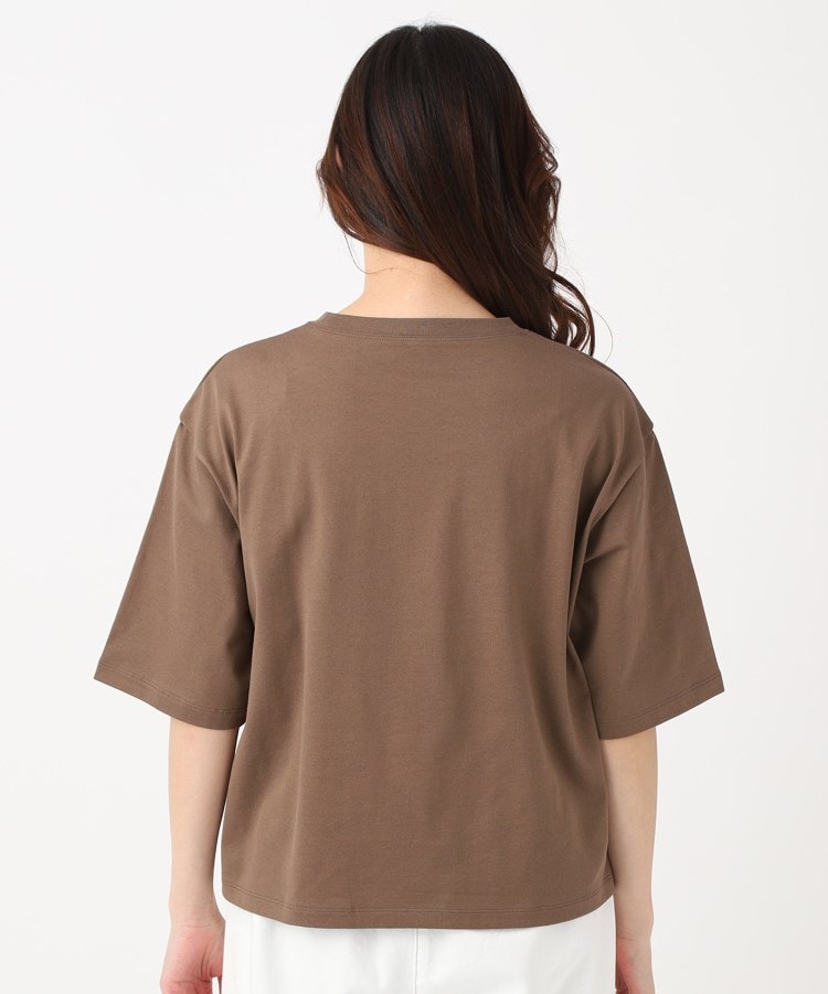 ポーシャル(poushal)の【洗える・五分袖】ロゴカラーTシャツ3