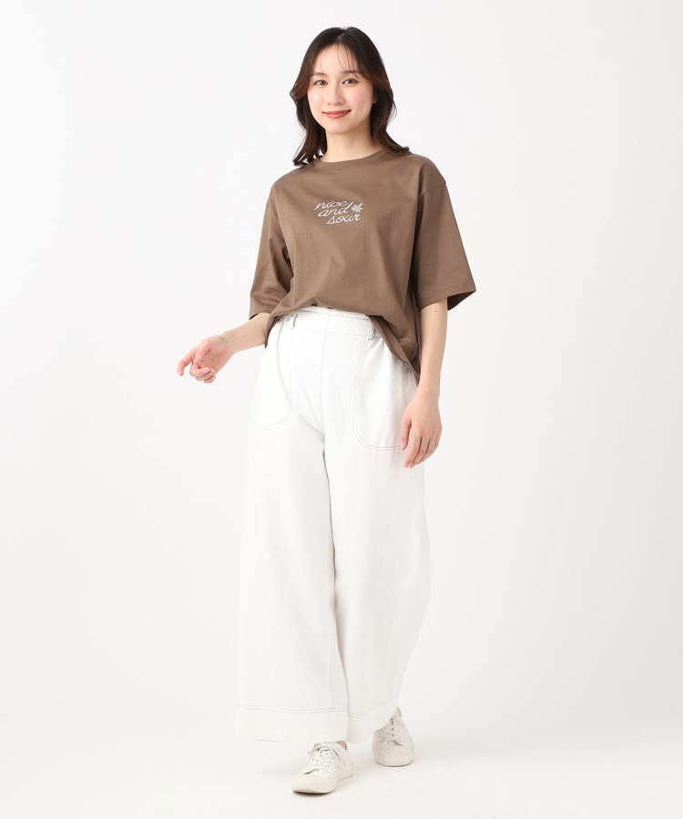 ポーシャル(poushal)の【洗える・五分袖】ロゴカラーTシャツ13